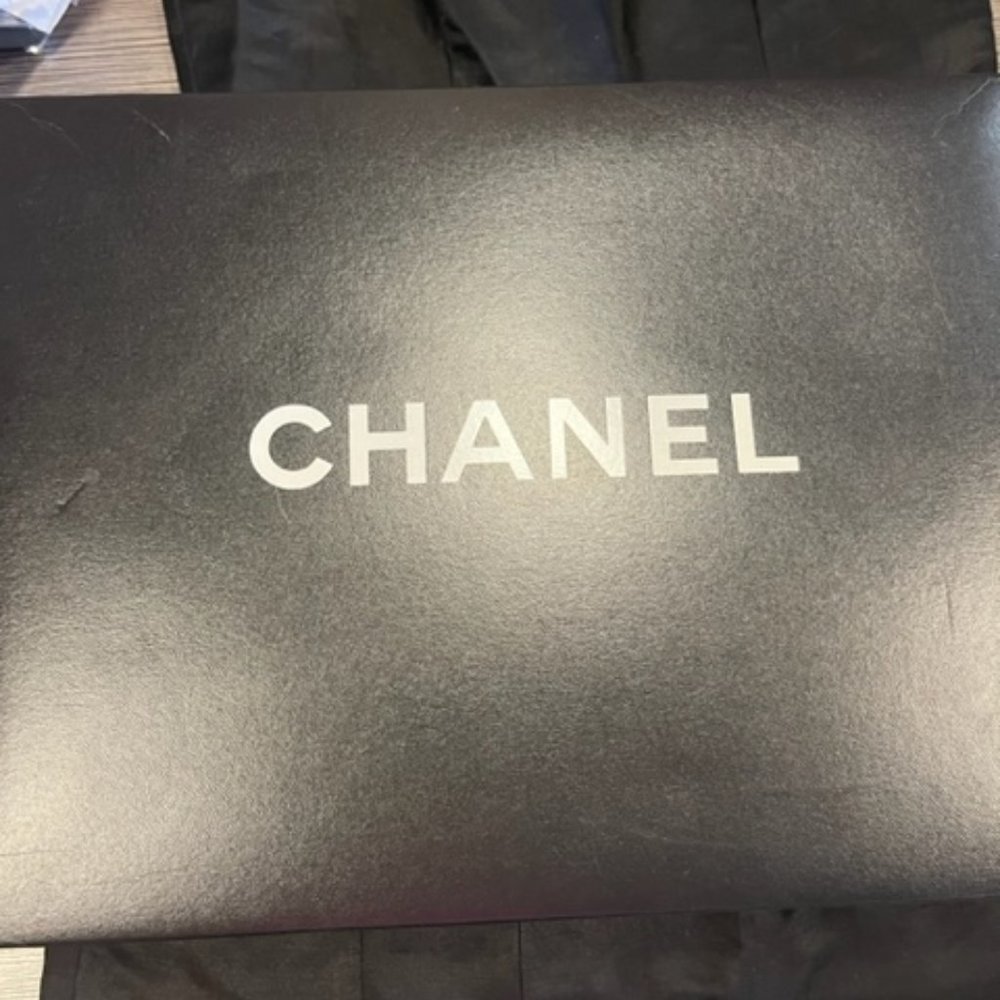 Authentic Chanel Medium Raspberry Boyfriend Calfs… - image 8